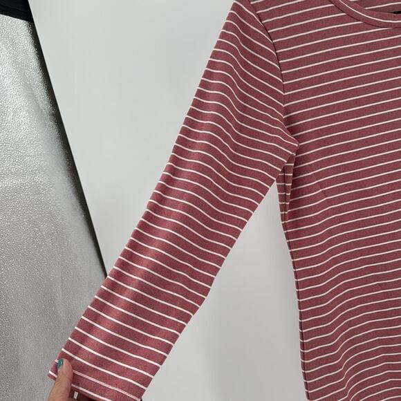 Sonnet James Reese Red White Stripe Knit Play Dress preppy minimalist size M - Picture 4 of 5